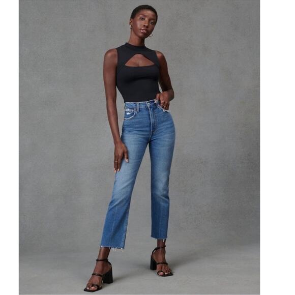 Abercrombie & Fitch Denim - Abercrombie & Fitch Ultra High Rise Ankle Straight Jeans 27/4 y2K Released Hem